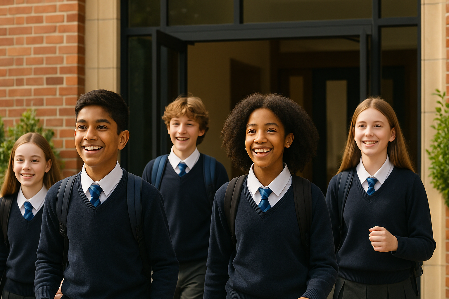 Students with Clario pouches